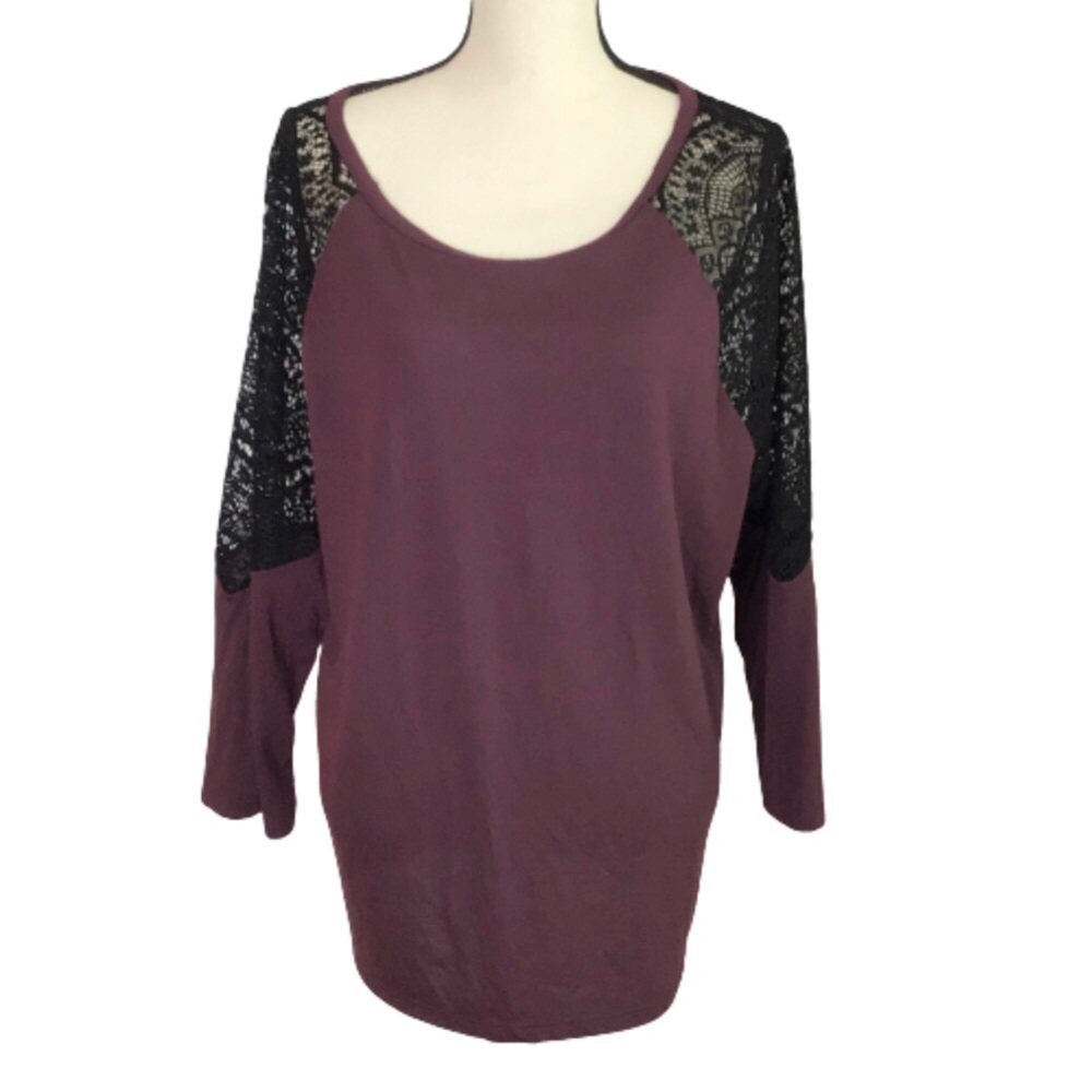 Old Navy Getting Figgy Lace Shoulder Long Sleeve XL